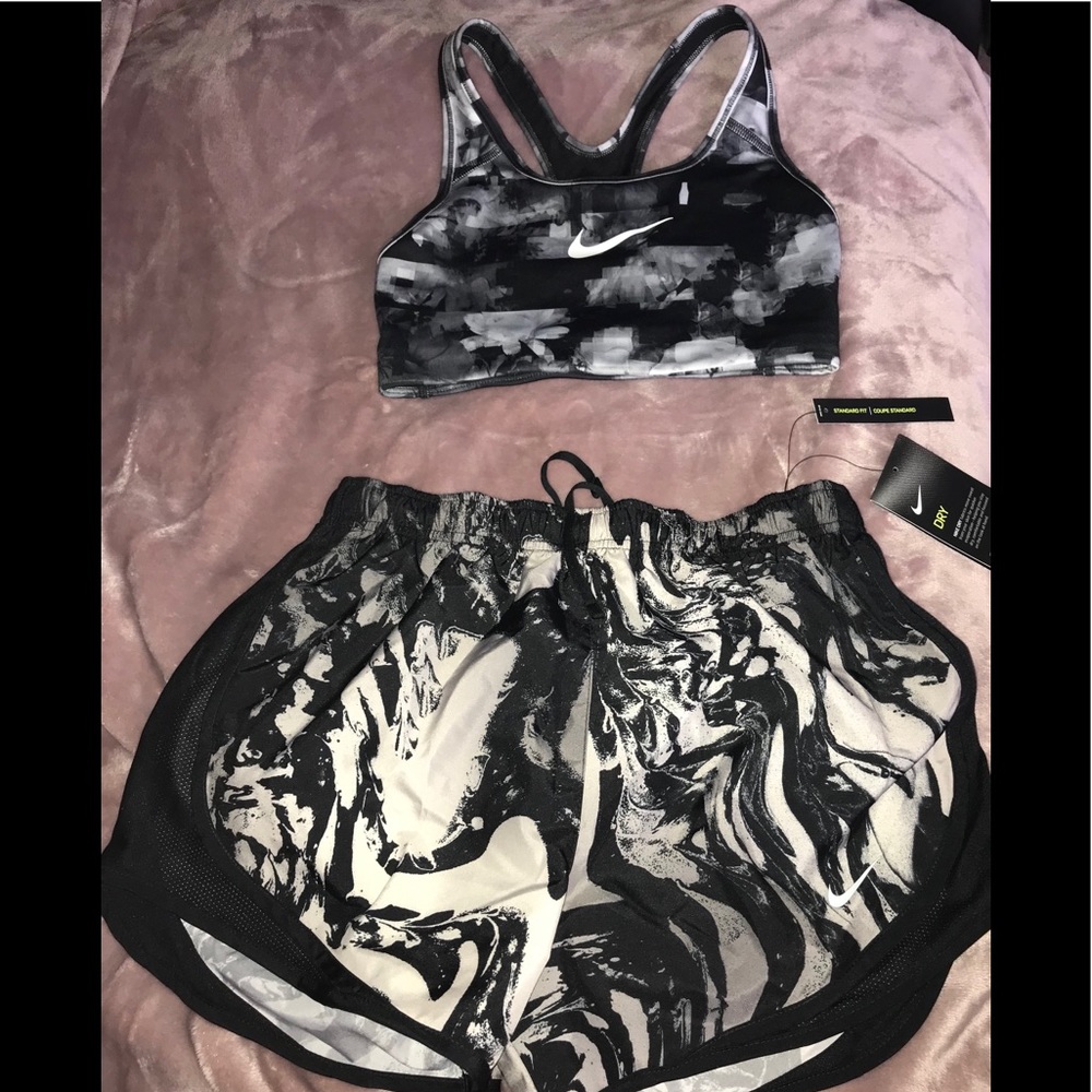 Nike Workout Shorts & Sports Bra